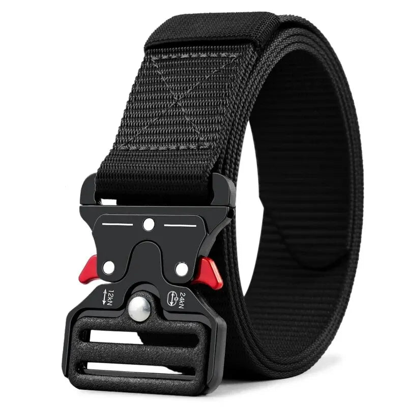 Genuine Tactical Belt Quick Release Outdoor Military Belt Soft Real Nylon Sports Accessories Men And Women Black Belt