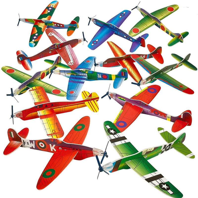 Kids DIY Hand Throw Flying Glider Planes Outdoor Toys Party Favors Avion Polystyrène Planeur Juguetes Divertidos Y Graciosos