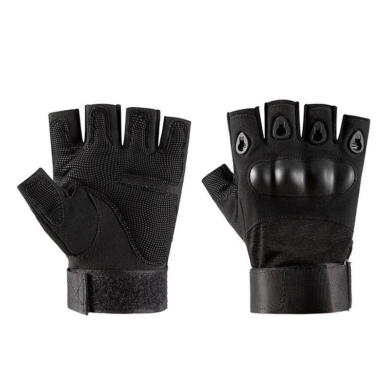 Guantes de medio dedo para hombre, guantes tácticos militares para exteriores, deportes, tiro, caza, Airsoft, motocicleta, cicli
