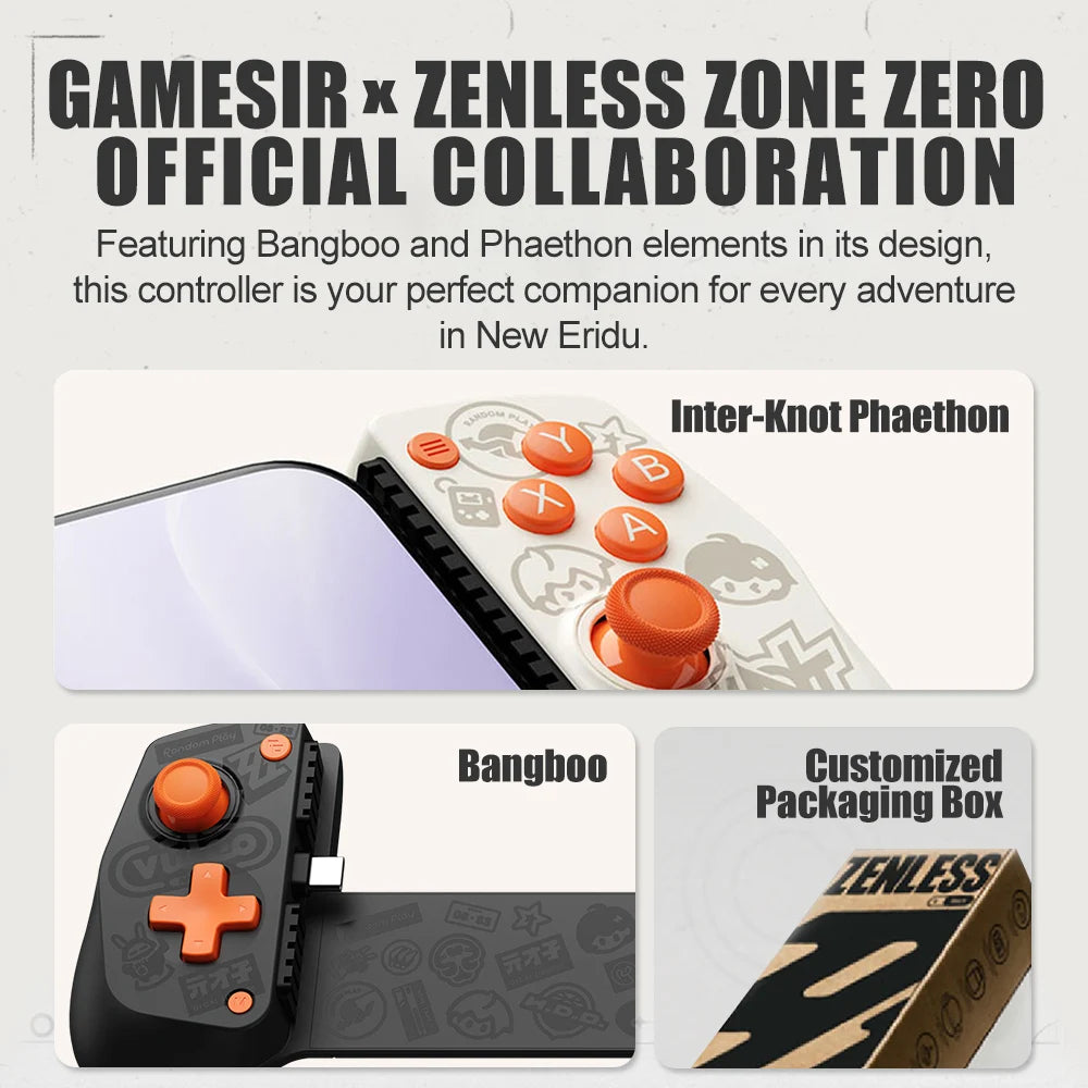 GameSir X5 Lite Zenless Zone Zero Edition Mobile Gamepad for iPhone 17 16 15 Android iPad Mini Y700 Tablet Controle para Celular