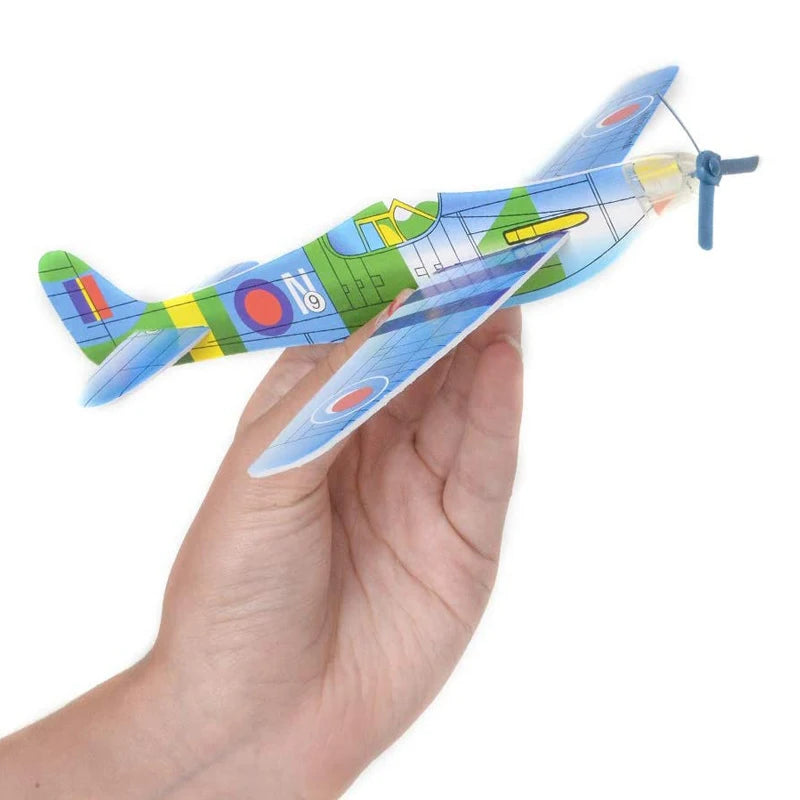 Kids DIY Hand Throw Flying Glider Planes Outdoor Toys Party Favors Avion Polystyrène Planeur Juguetes Divertidos Y Graciosos