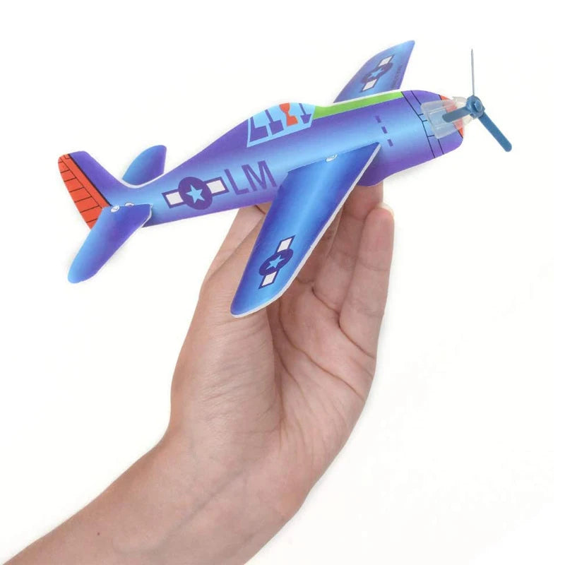 Kids DIY Hand Throw Flying Glider Planes Outdoor Toys Party Favors Avion Polystyrène Planeur Juguetes Divertidos Y Graciosos