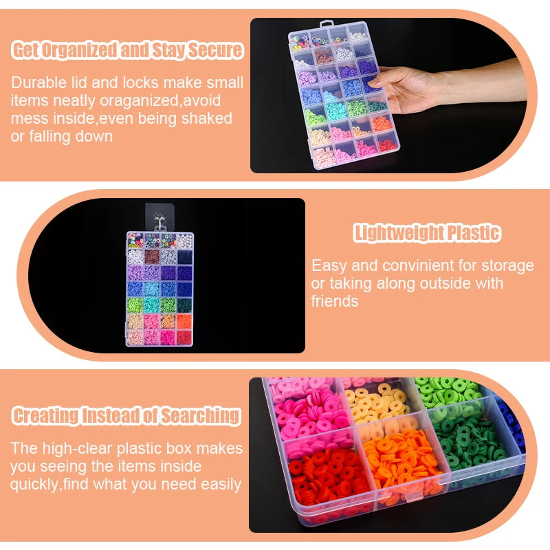 Caja Organizadora de Joyería Transparente para Aretes, Anillos y Accesorios