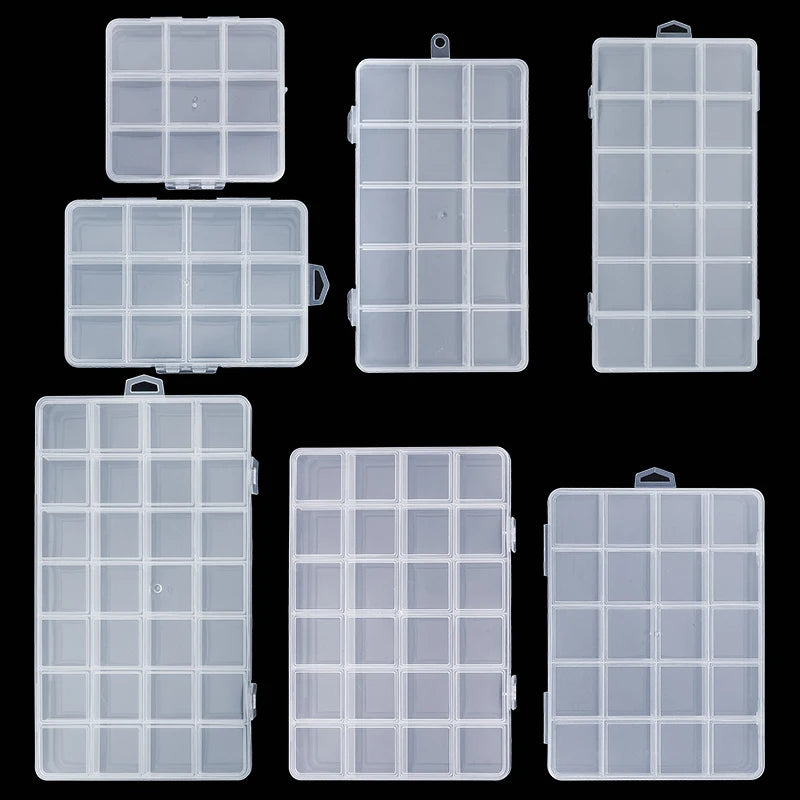 Caja Organizadora de Joyería Transparente para Aretes, Anillos y Accesorios