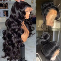 40 Inch Bone Straight Lace Frontal Human Hair Wigs 13x6 Hd Transparent Lace Front Pre Plucked Wig 360 Full Lace Wig NaturalBlack