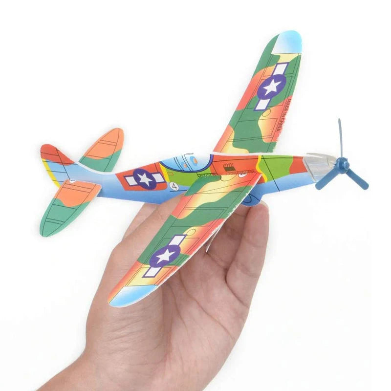 Kids DIY Hand Throw Flying Glider Planes Outdoor Toys Party Favors Avion Polystyrène Planeur Juguetes Divertidos Y Graciosos