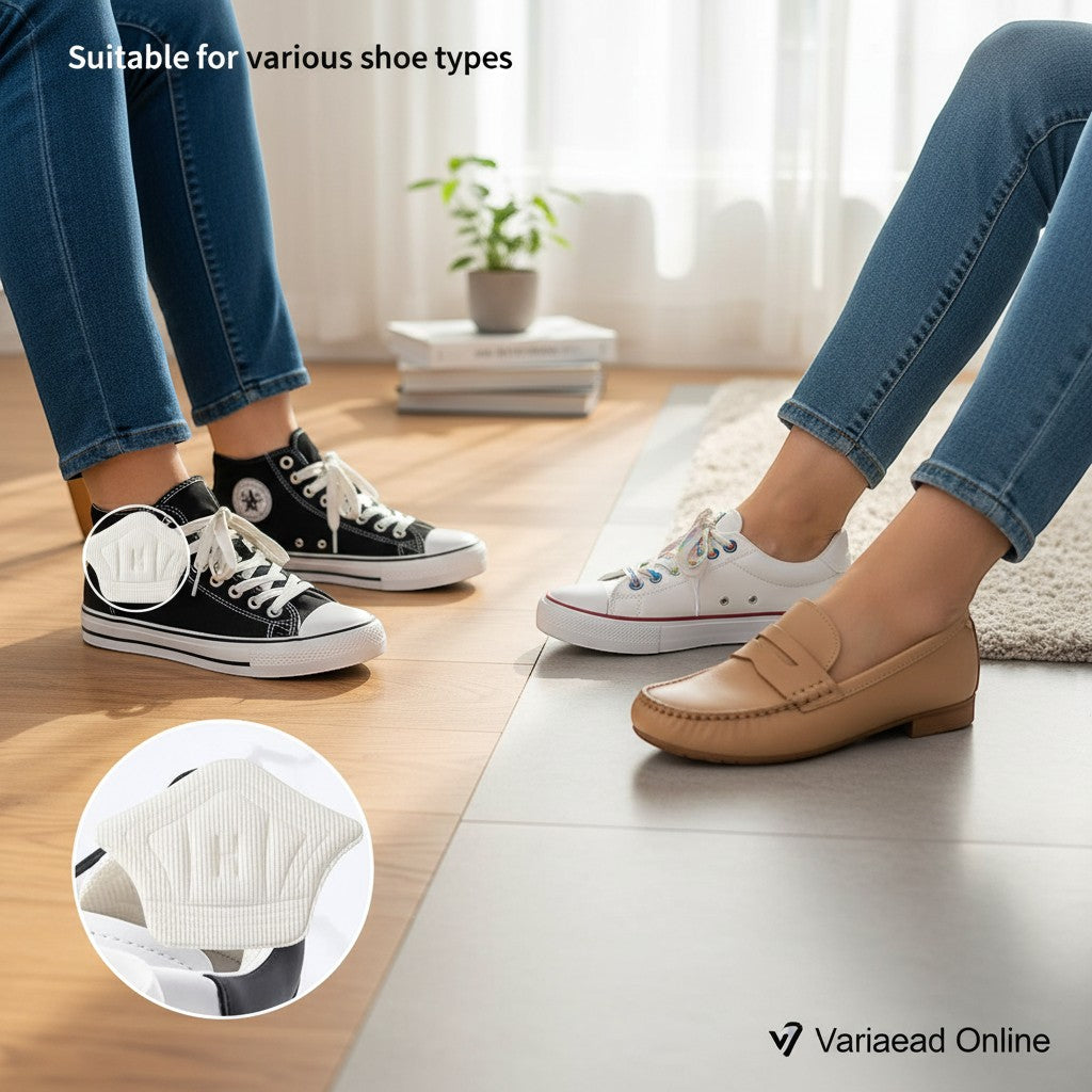 Variedad Online almohadillas para el talón de espuma suave, autoadhesivas, para todo tipo de calzado, color blanco.