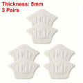 Variedad Online almohadillas para el talón de espuma blanca, 8mm de grosor, 3 pares, para aliviar rozaduras y ampollas.