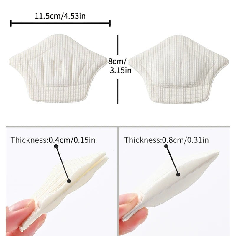 Variedad Online almohadillas para el talón de espuma autoadhesivas, blancas, para aliviar rozaduras y ampollas.