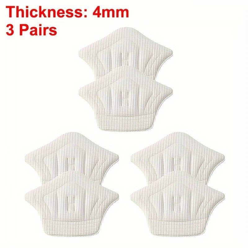 Variedad Online almohadillas para el talón de espuma autoadhesivas de 4 mm de grosor para zapatos, 3 pares.