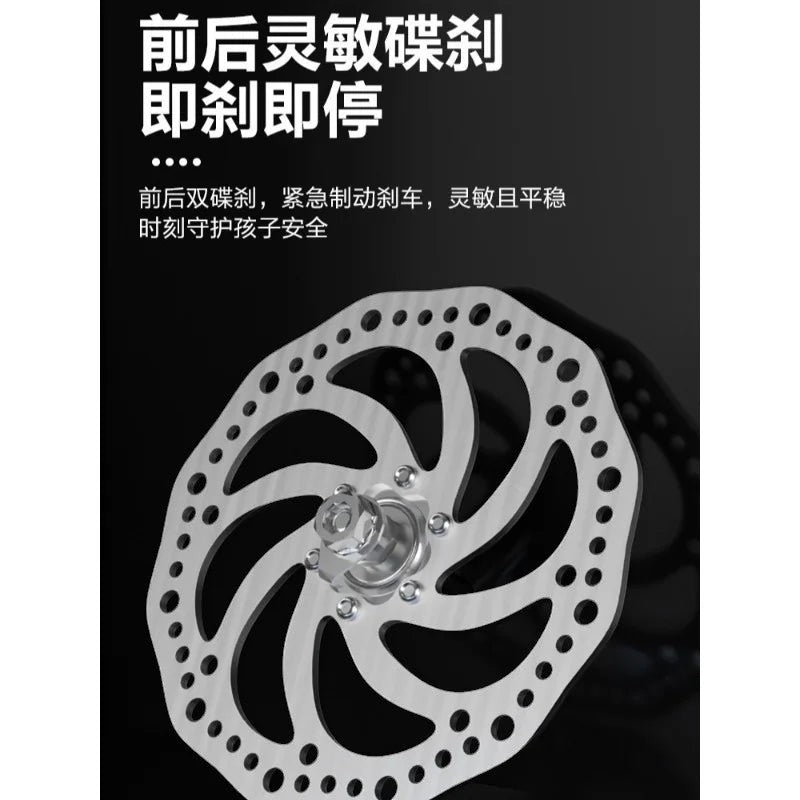 Disco de freno de bicicleta de montaña Variedad Online de acero plateado con diseño de ventilación